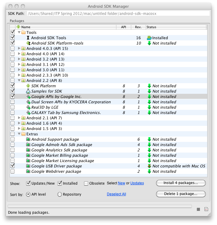 Android SDK Manager